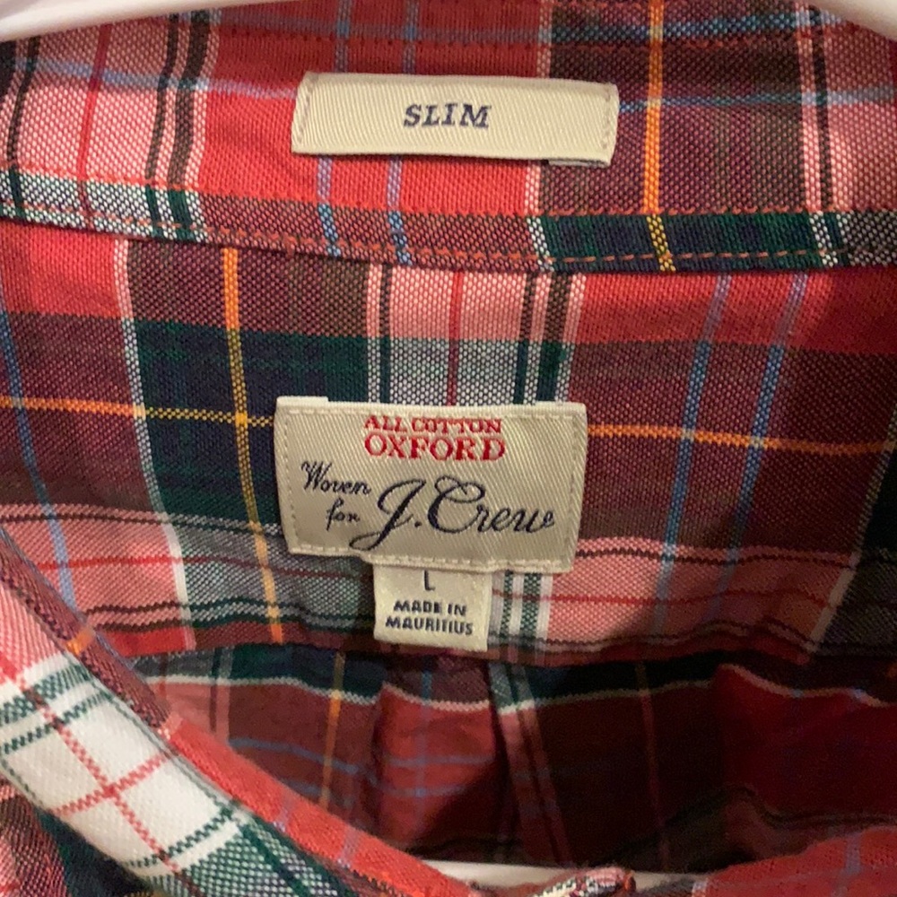 J Crew Cotton Oxford Flannel Shirt #woven